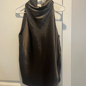 Calvin Klein Olive Green Silk top